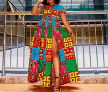 Load image into Gallery viewer, African Abstract Print Women's Dress