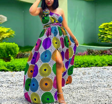 Load image into Gallery viewer, African Circle Print Women's Dress