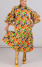 Load image into Gallery viewer, African Print Women&#39;s Ruffle Tier Dress
