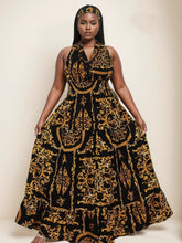 Load image into Gallery viewer, African Print Sleeves Dress
