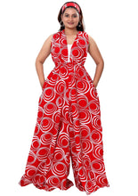 Load image into Gallery viewer, African print cowl neck jumpsuit/dress
