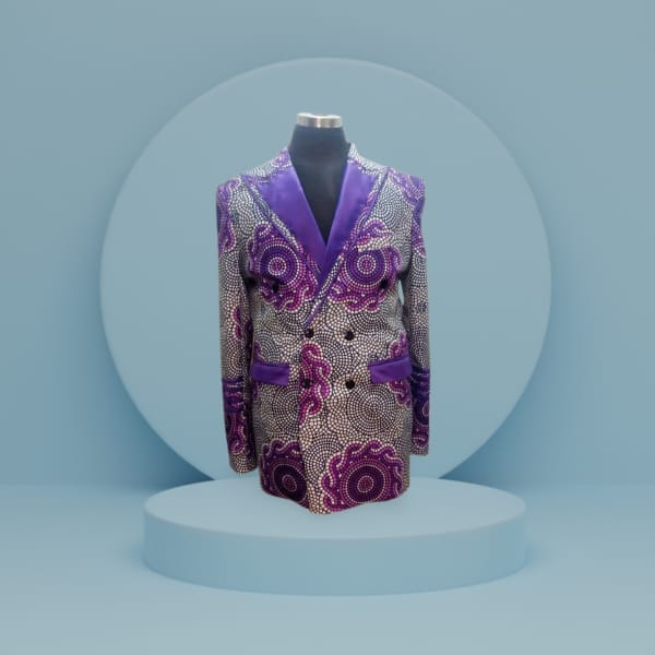 African Print Men's Blazer Sets