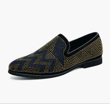 Load image into Gallery viewer, Italian Men&#39;s Shoe with Rhinestone
