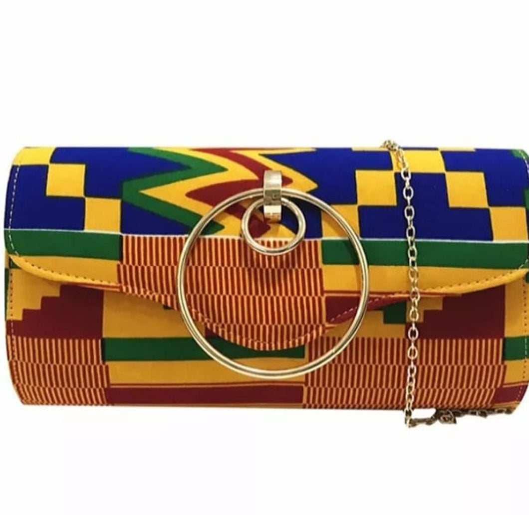 Kente Clutch Purse