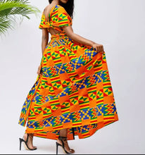 Load image into Gallery viewer, African Kente Print Women&#39;s Dress
