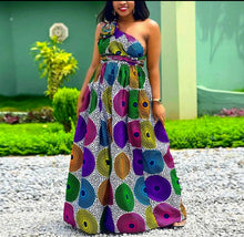 Load image into Gallery viewer, African Circle Print Women&#39;s Dress
