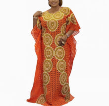 Load image into Gallery viewer, African Lace Print Boubou Dress
