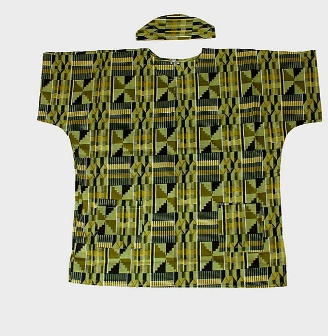 Kente Dashiki Print Top