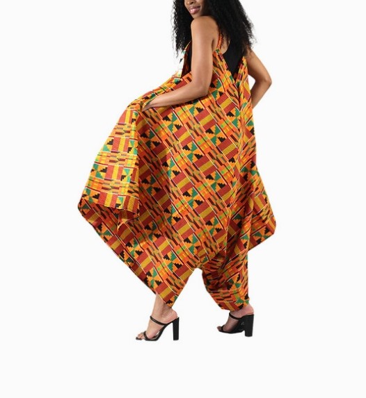 Kente Print Romper