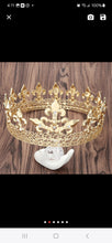 Load image into Gallery viewer, Unisex Gold Plated Crown
