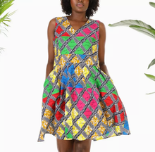 Load image into Gallery viewer, Lolo African Print Short Dress
