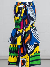 Load image into Gallery viewer, Authentic African Print Tiered Skirt
