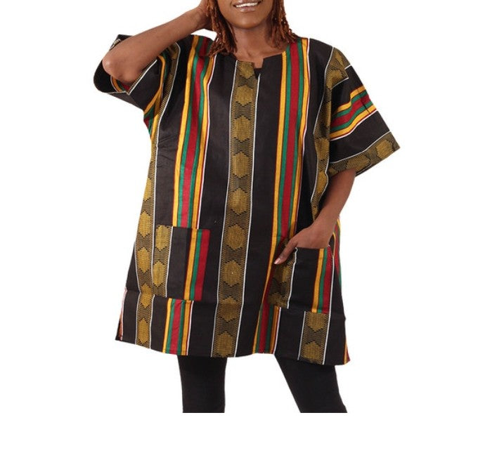 African Print Kente Top-Unisex