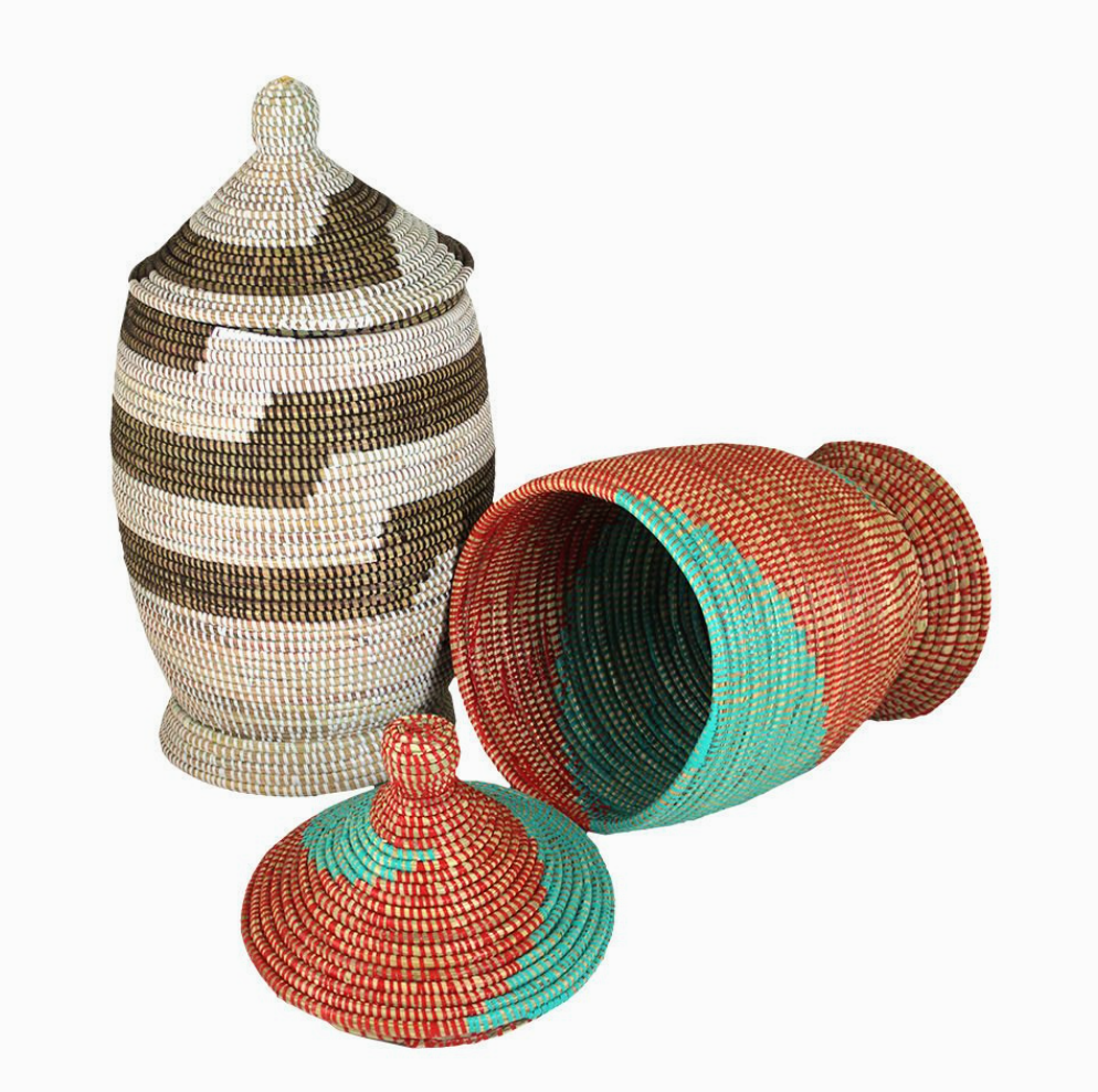 Senegalese Basket With Lid(Large)