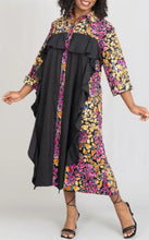 Load image into Gallery viewer, Rose African Print Dress
