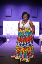 Load image into Gallery viewer, African Print Women's High Waist Skirt
