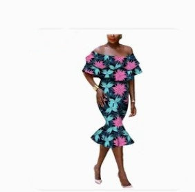 Plus-size African Print Dress