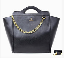 Load image into Gallery viewer, Vertigo Tote With Gold Chain
