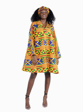 Load image into Gallery viewer, African Print Umbrella Dress
