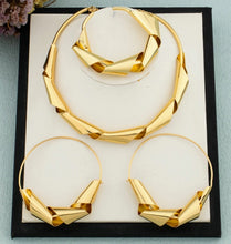 Load image into Gallery viewer, Gold Plated Choker Set
