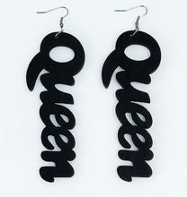 Load image into Gallery viewer, Queen Wooden Earrings
