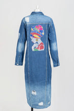 Load image into Gallery viewer, Demin Dress With Rhinestones
