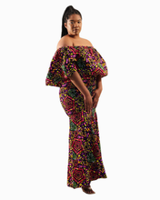 Load image into Gallery viewer, Authentic African Print Smocked Dress
