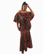 Load image into Gallery viewer, Authentic African Print Smocked Dress
