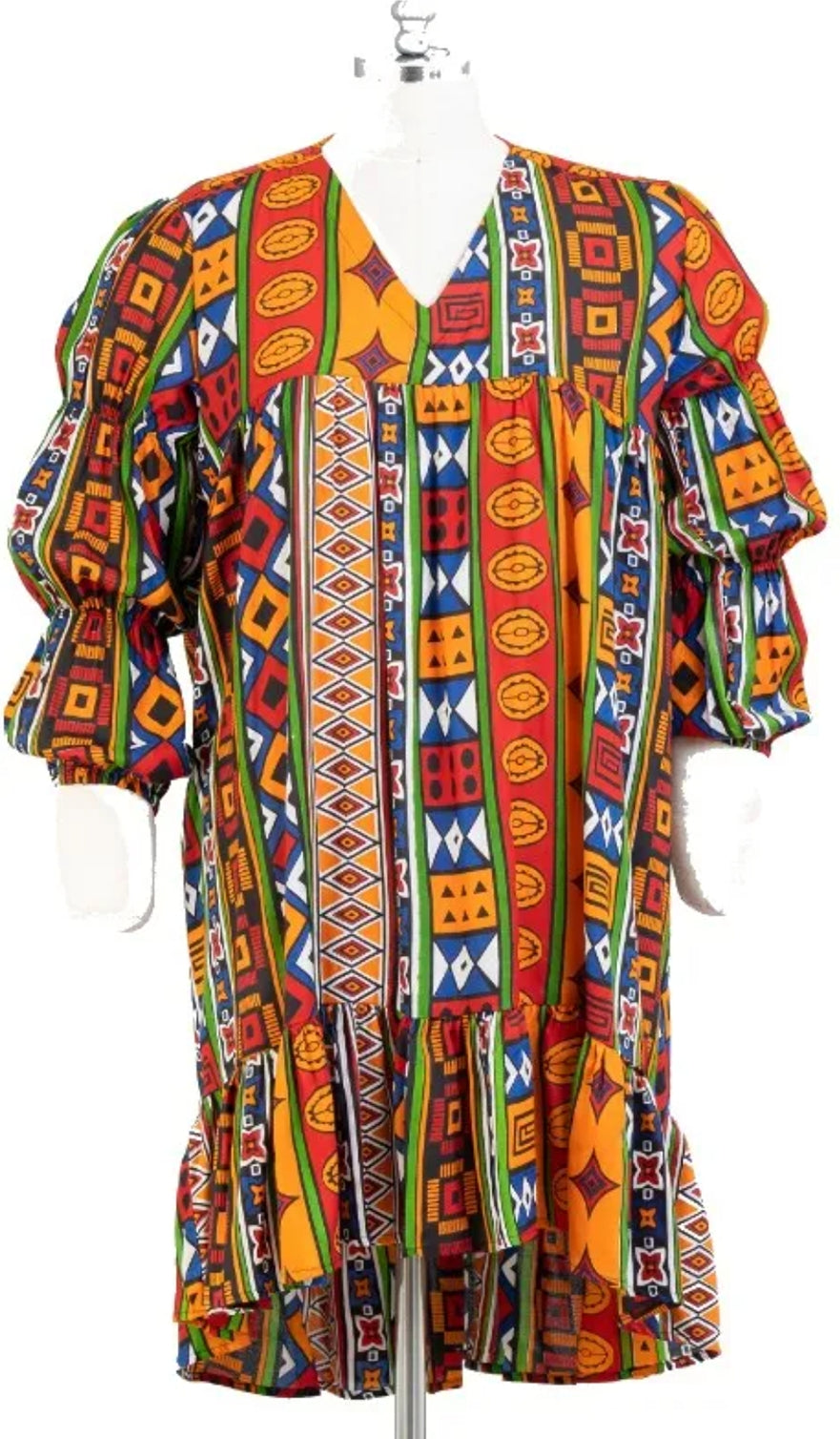 African Print Tribal Dress