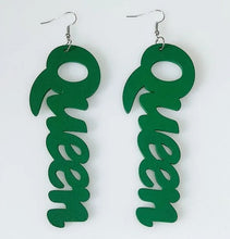 Load image into Gallery viewer, Queen Wooden Earrings
