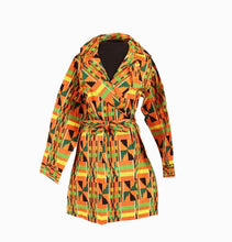 Load image into Gallery viewer, African Print Kente Blazer Top
