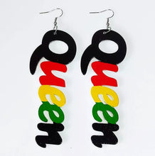 Load image into Gallery viewer, Queen Wooden Earrings
