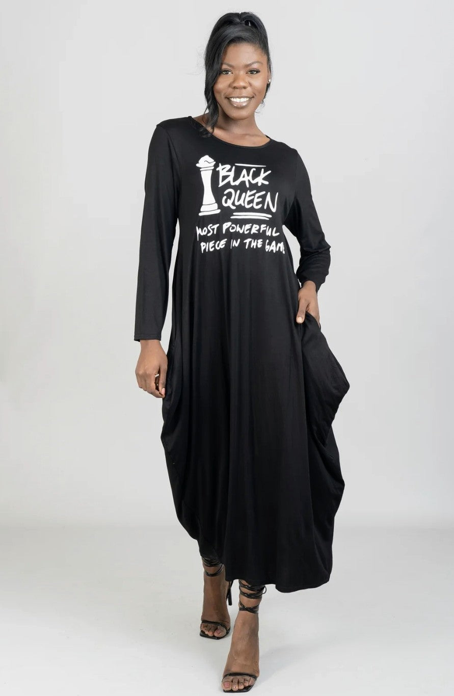 Black Queen Dress  ARA AFRICAN COUTURE LLC